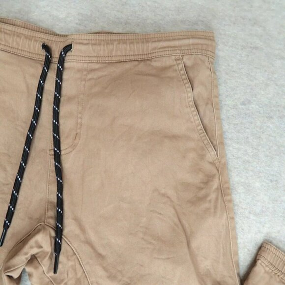 Charles and a Half Khaki Jogger Pants Tan Stretch Drawstring 36x30 Men's Medium - Picture 3 of 12